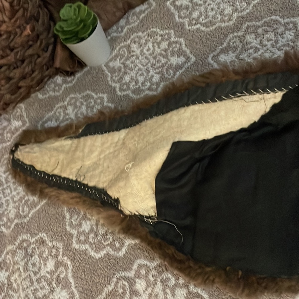Vintage Rabbit Fur Shawl Handmade - Picture 8 of 11